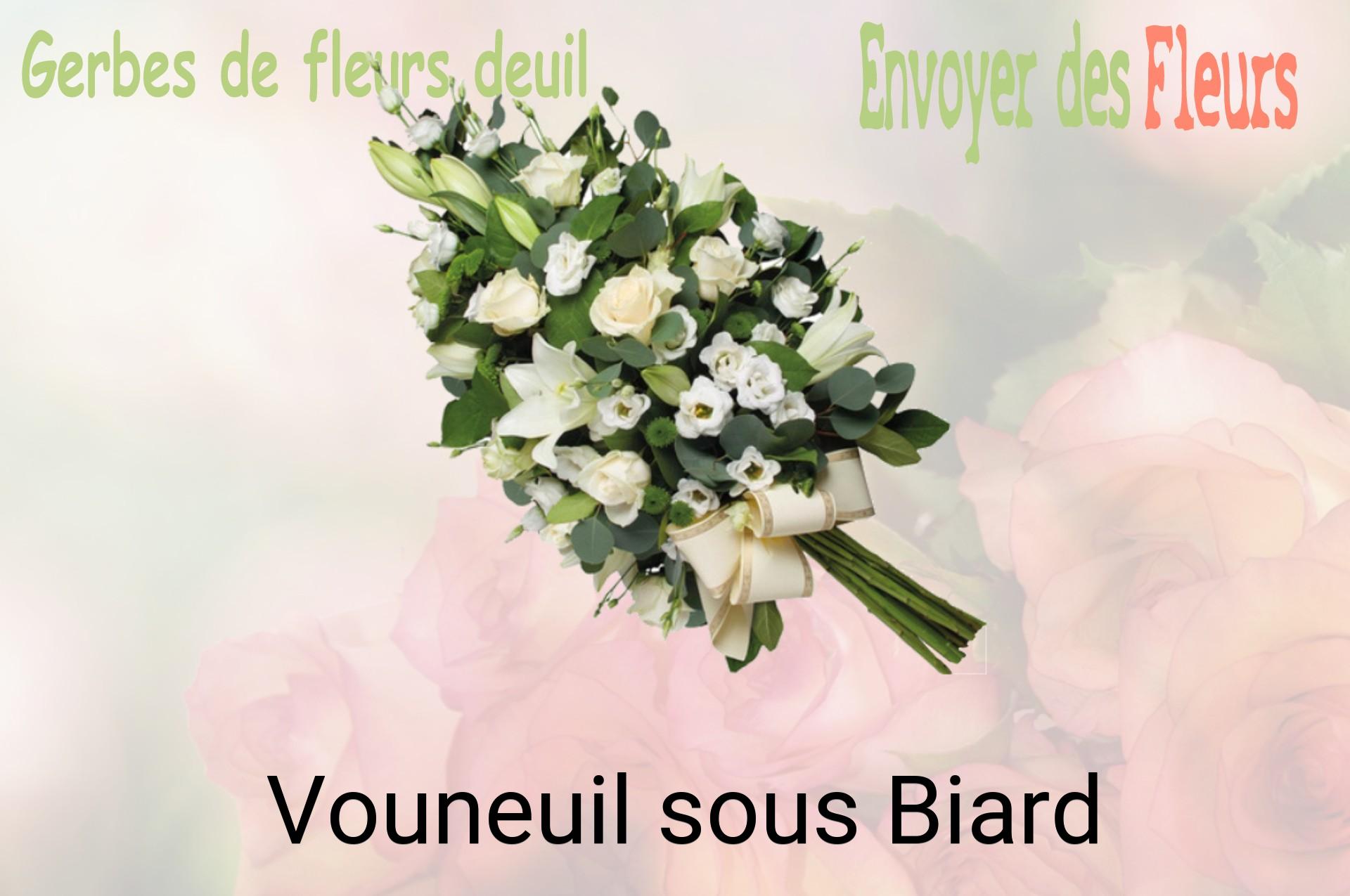 Gerbe de fleurs de deuil livrée à Vouneuil-sous-Biard